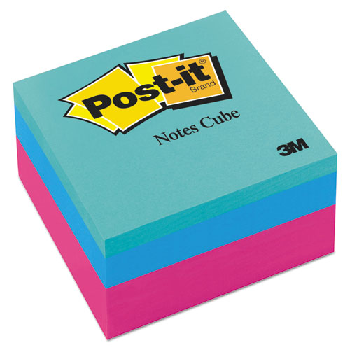 Post-it® Notes Original Cubes, 3 x 3, Pink Wave, 400-Sheet