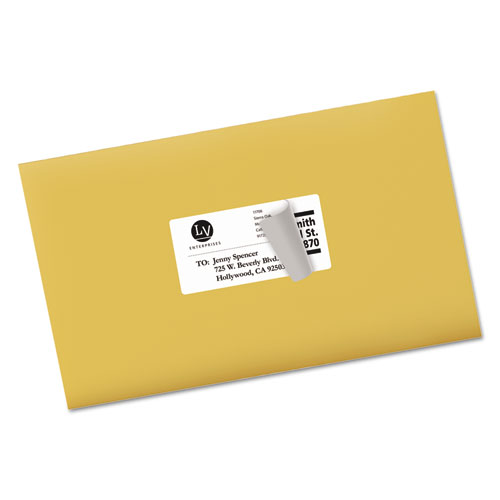 Image of Avery® Shipping Labels W/ Trueblock Technology, Laser Printers, 2 X 4, White, 10/Sheet, 100 Sheets/Box