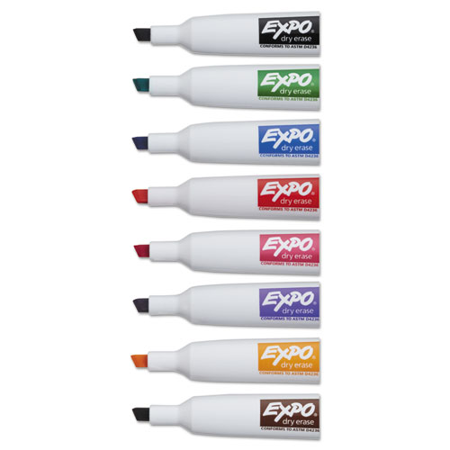 Image of Expo® Magnetic Dry Erase Marker, Broad Chisel Tip, Assorted Colors, 8/Pack