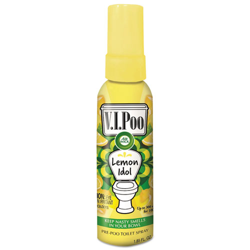 Air Wick® V.I. Poo Pre-Poo Toilet Spray, Fruity Pin-Up, 1.85 oz Spray Bottle, 6/Carton