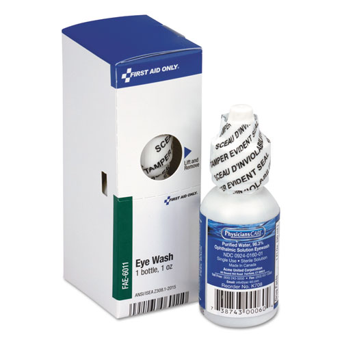 First Aid Only™ Eyewash, 16 oz Bottle, 12/Carton