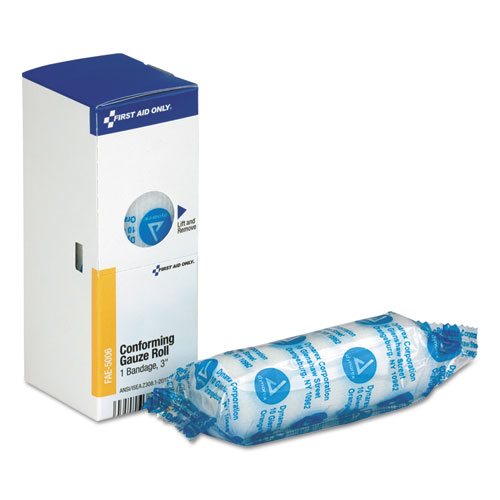 First Aid Only™ Gauze Bandages, Conforming, 3" Wide