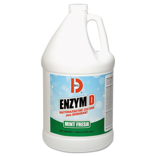 Enzym D Digester Deodorant, Mint, 1 gal, Bottle, 4/Carton