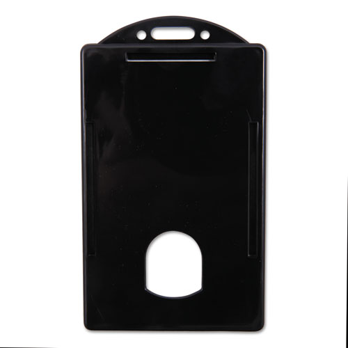 Image of Sicurix® Sicurix Badge/Card Holder, 4 X 2 9/10, Black, 25/Pack