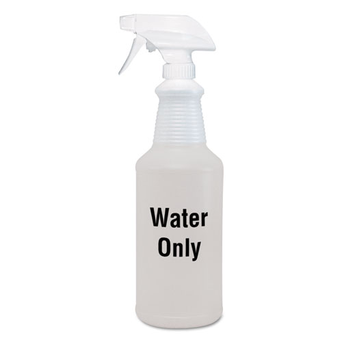 Diversey™ Water Only Spray Bottle, Clear, 32 oz, 12/Carton