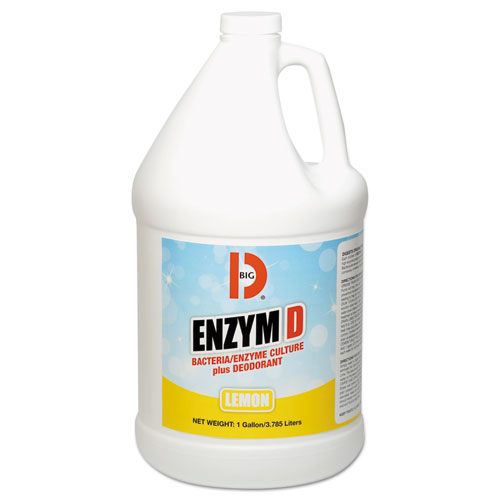 Enzym D Digester Liquid Deodorant, Lemon, 1 gal, 4/Carton