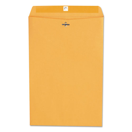 Universal® Kraft Clasp Envelope, #98, Square Flap, Clasp/Gummed Closure, 10 X 15, Brown Kraft, 100/Box