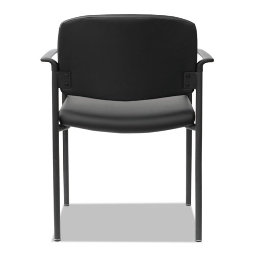 Image of Alera® Sorrento Series Ultra-Cushioned Stacking Guest Chair, 25.59" X 24.01" X 33.85", Black, 2/Carton