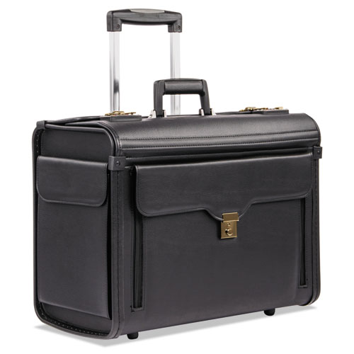 Image of Stebco Catalog Case On Wheels, Fits Devices Up To 17.3", Koskin, 19 X 9 X 15.5, Black
