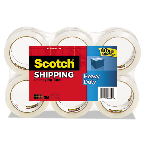Scotch® 3850 Heavy-Duty Packaging Tape in Sure Start Disp. 1.88" x 800", Clear