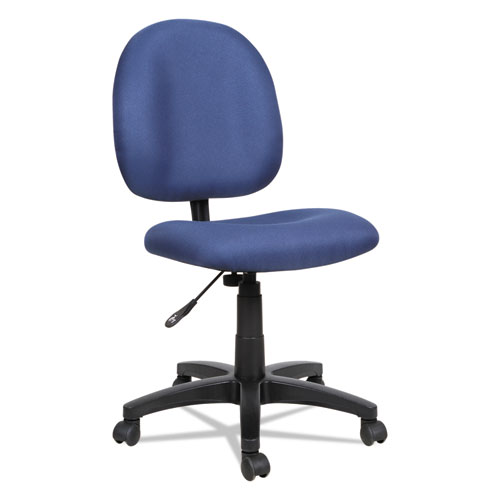 ALERA ESSENTIA SERIES SWIVEL TASK CHAIR, SUPPORTS UP TO 275 LBS, BLUE SEAT/BLUE BACK, BLACK BASE