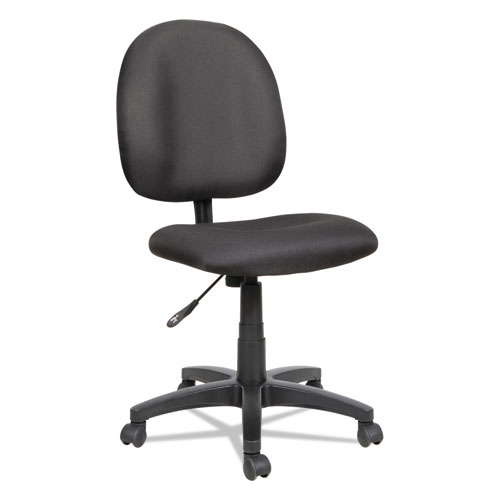 Alera Essentia Series Swivel Task Chair, Supports up to 275 lbs., Black Seat/Black Back, Black Base | by Plexsupply