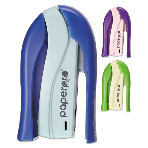 PaperPro® inSHAPE 15 Compact Stapler, 15-Sheet Capacity, Blue