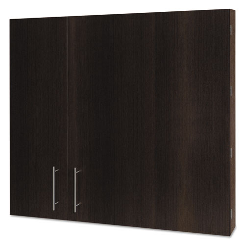 Image of Mastervision® Conference Cabinet, Porcelain Magnetic Dry Erase Board, 48 X 48, White Surface, Ebony Wood Frame