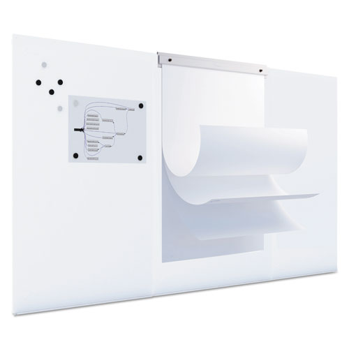 Magnetic Dry Erase Tile Board, 29.5 x 45, White Surface