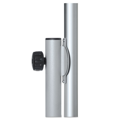 Image of Mastervision® Revolver Easel, 70.8 X 47.2, 80" Tall Easel, Horizontal Orientation, White Surface, Silver Aluminum Frame