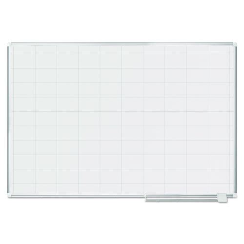 Grid Planning Board, 2 X 3 Grid, 72 X 48, White/silver