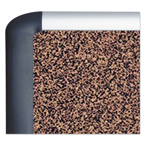 Image of Mastervision® Tech Cork Board, 36 X 24, Tan Surface, Silver/Black Aluminum Frame