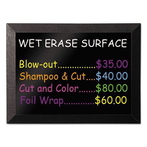 Kamashi Wet-Erase Board, 36 x 24, Black Frame | by Plexsupply