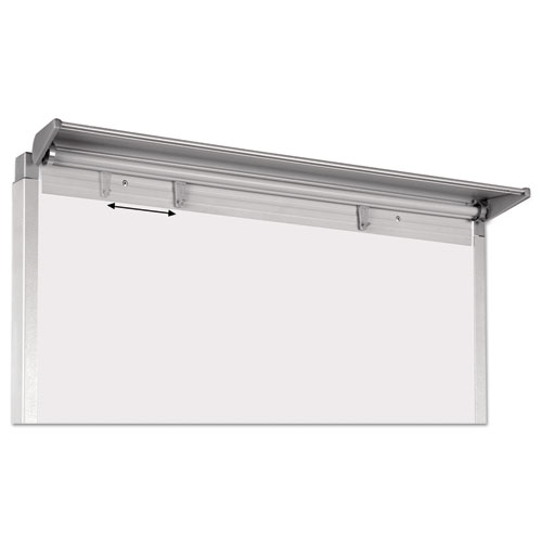 Silver Easy Clean Dry Erase Quad-Pod Presentation Easel, 45" to 79" High, Silver