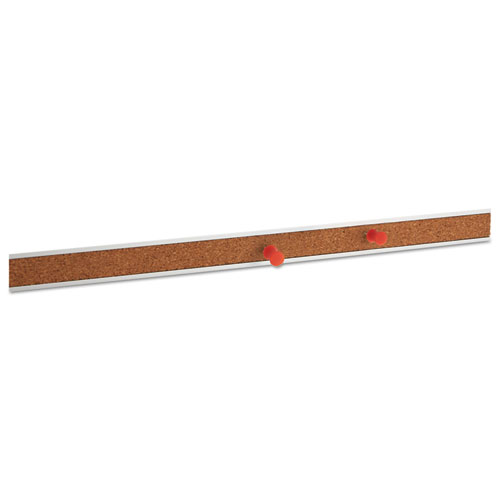 Image of Universal® Cork Bulletin Bar, 24 X 1, Brown Surface, Silver Aluminum Frame