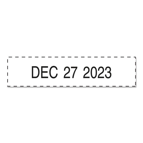 Image of Printy Economy Date Stamp, Self-Inking, 1.63" x 0.38", Black