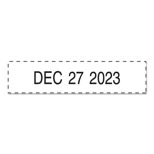 Printy Economy Date Stamp, Self-Inking, 1.63" x 0.38", Black