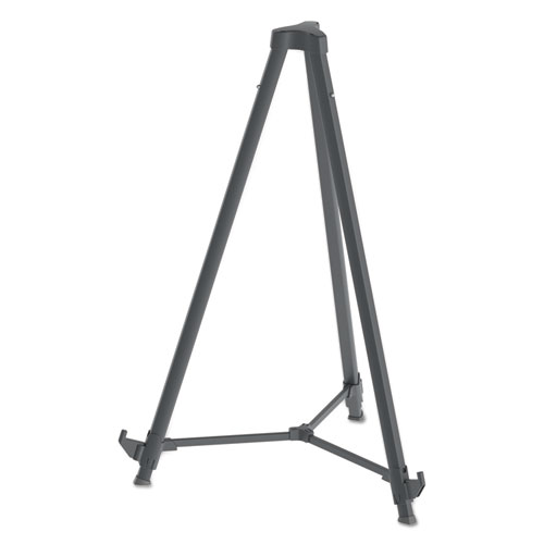 Image of Mastervision® Quantum Heavy Duty Display Easel, 35.62" To 61.22" High, Plastic, Black