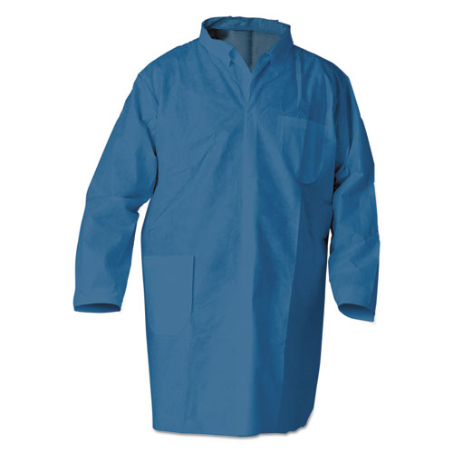 KleenGuard* A20 Breathable Particle Protection Professional Jacket, Large, Blue, 15/Carton