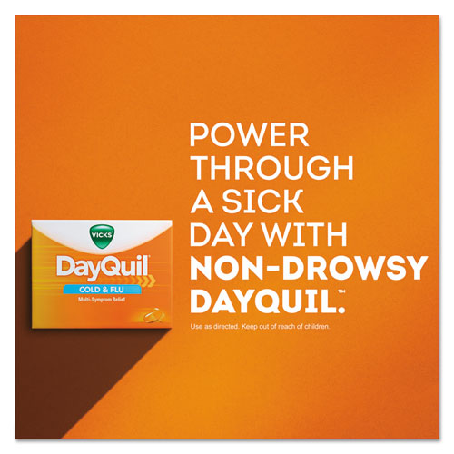 DayQuil Cold and Flu LiquiCaps, 24/Box, 24 Boxes/Carton