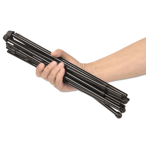 Image of Instant Setup Foldaway Easel, Adjusts 15" to 61" High, Steel, Black