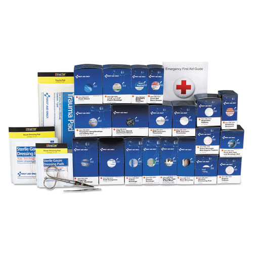 50 Person ANSI Class A+ First Aid Kit Refill, 241 Pieces