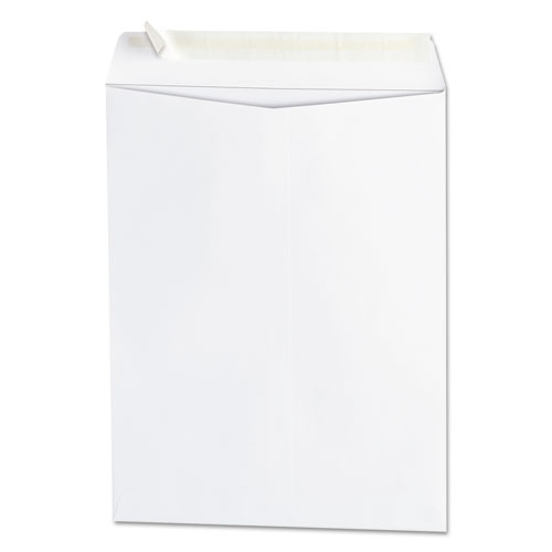 Peel Seal Strip Catalog Envelope, 10 1/2, Square Flap, Self-Adhesive Closure, 9 x 12, White, 100/Box