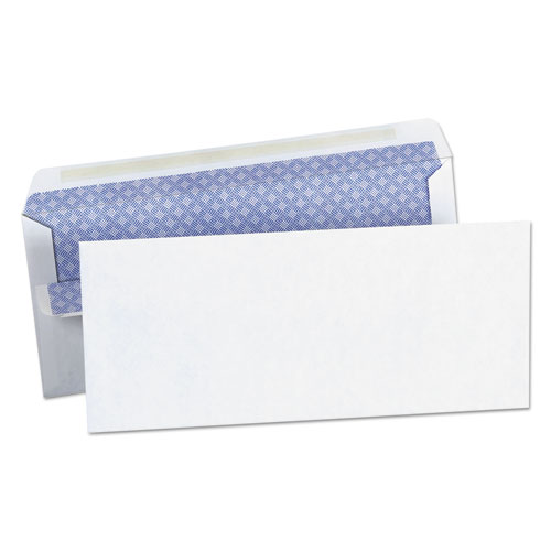 Universal® Self-Seal Security Tint Business Envelope, #10, Square Flap, Self-Adhesive Closure, 4.13 X 9.5, White, 500/Box