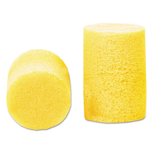 Image of 3M™ E-A-R Classic Earplugs, Pillow Paks, Cordless, Pvc Foam, Yellow, 200 Pairs/Box
