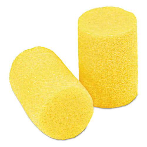 Image of 3M™ E-A-R Classic Earplugs, Pillow Paks, Cordless, Pvc Foam, Yellow, 200 Pairs/Box