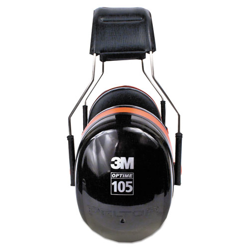 Image of 3M™ Peltor Optime 105 High Performance Ear Muffs H10A, 30 Db Nrr, Black/Red