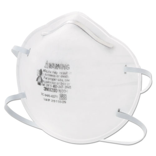 Image of 3M™ N95 Particle Respirator 8200 Mask, Standard Size, 20/Box