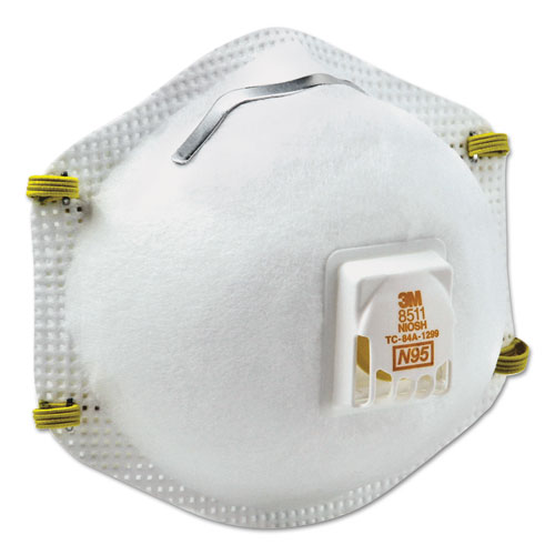 Image of Particulate Respirator w/Cool Flow Exhalation Valve, 10 Masks/Box