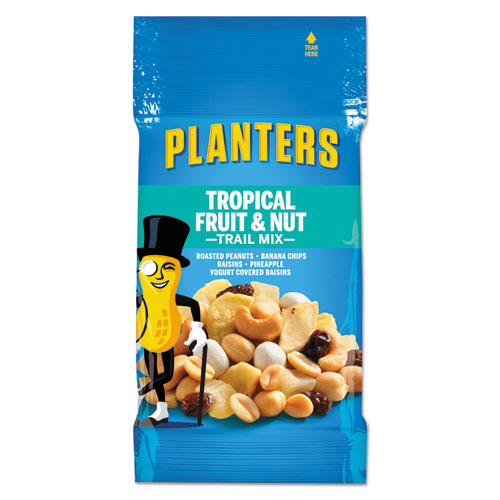 Image of Trail Mix, Tropical Fruit and Nut, 2 oz Bag, 72/Carton