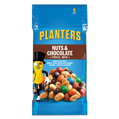 Planters® Trail Mix, Tropical Fruit and Nut, 2 oz Bag, 72/Carton