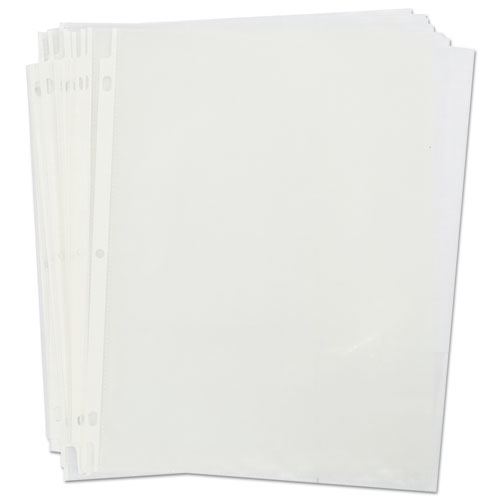 Image of Top-Load Poly Sheet Protectors, Std Gauge, Nonglare, Clear, 50/Pack