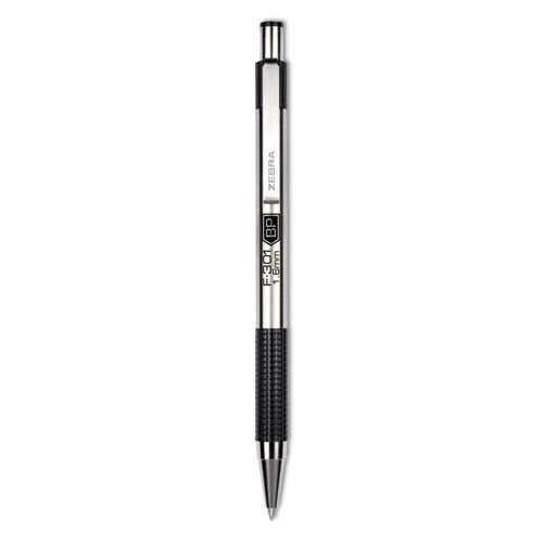 Zebra® F-301 Ballpoint Retractable Pen, Black Ink, Bold, Dozen