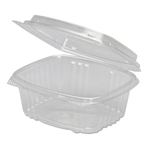 Clear Hinged Deli Container, Plastic, 12 Oz, 5-3/8 X 4-1/2 X 2-1/2, 200/carton