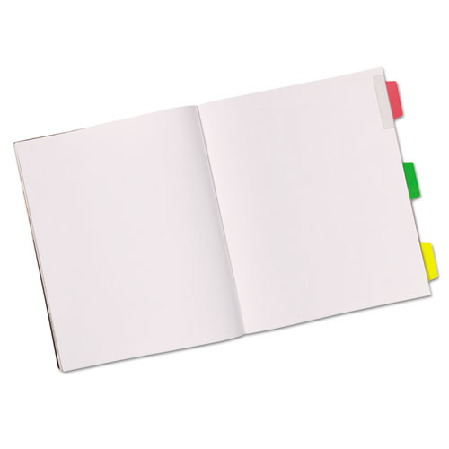 Ultra Tabs Repositionable Margin Tabs, 1/5-Cut Tabs, Assorted Primary Colors, 2.5" Wide, 24/Pack