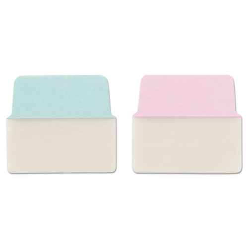 ULTRA TABS REPOSITIONABLE BIG TABS, 1/5-CUT TABS, ASSORTED PASTELS, 2" WIDE, 20/PACK