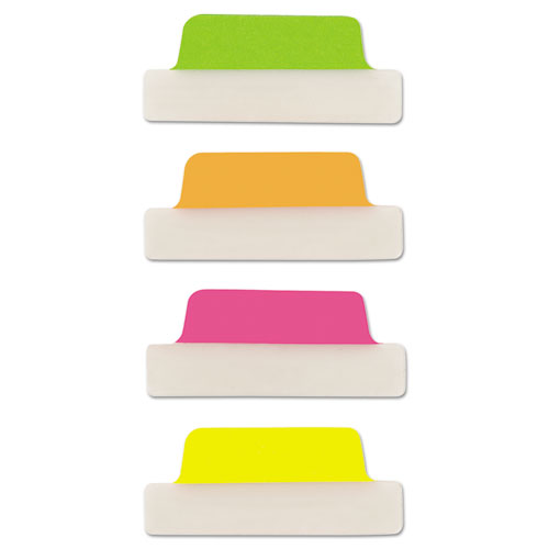 Ultra Tabs Repositionable Margin Tabs, 1/5-Cut Tabs, Assorted Neon, 2.5" Wide, 24/Pack
