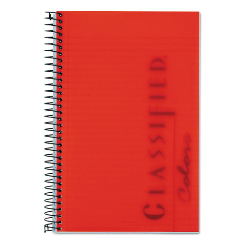 TOPS™ Color Notebooks, 1-Subject, Narrow Rule, Graphite Cover, (100) 8.5 x 5.5 White Sheets