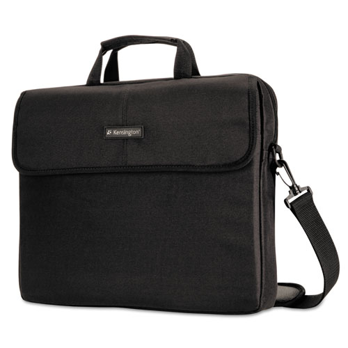 15.6" Simply Portable Padded Laptop Sleeve, Inside/Outside Pockets, Black | by Plexsupply