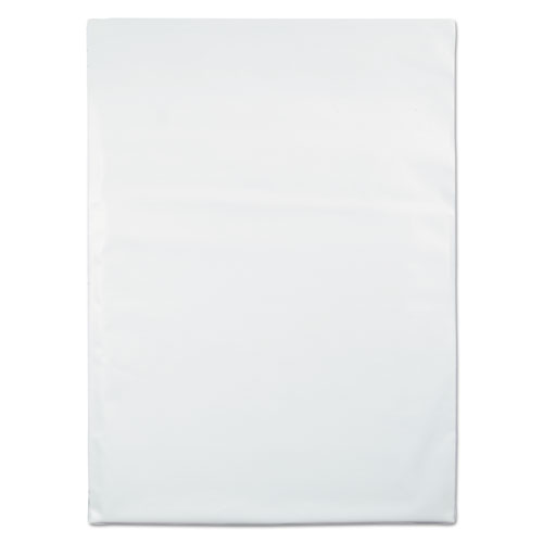 Redi-Strip Poly Mailer, #6, Square Flap, Redi-Strip Adhesive Closure, 14 x 19, White, 100/Pack